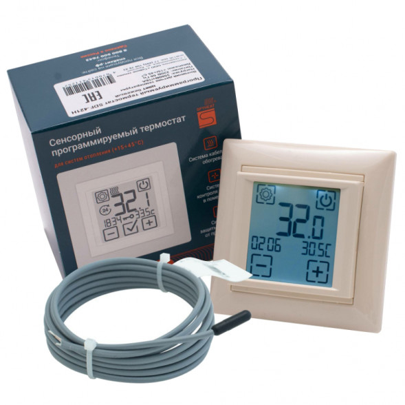 Терморегулятор для теплого пола SpyHeat SDF-421H бежевый