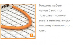 Нагревательный мат Теплолюкс Tropix МНН 640 Вт/4,0 кв.м