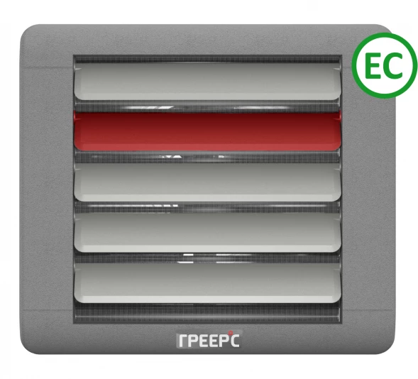 Водяной тепловентилятор ГРЕЕРС ВС-1110ЕСМ серый