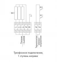 Канальный нагреватель-калорифер NEK-315/6 электрический круглый Неватом
