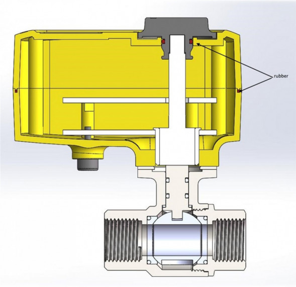 Шаровой кран с электроприводом Neptun PROFI 220В 1 1/4